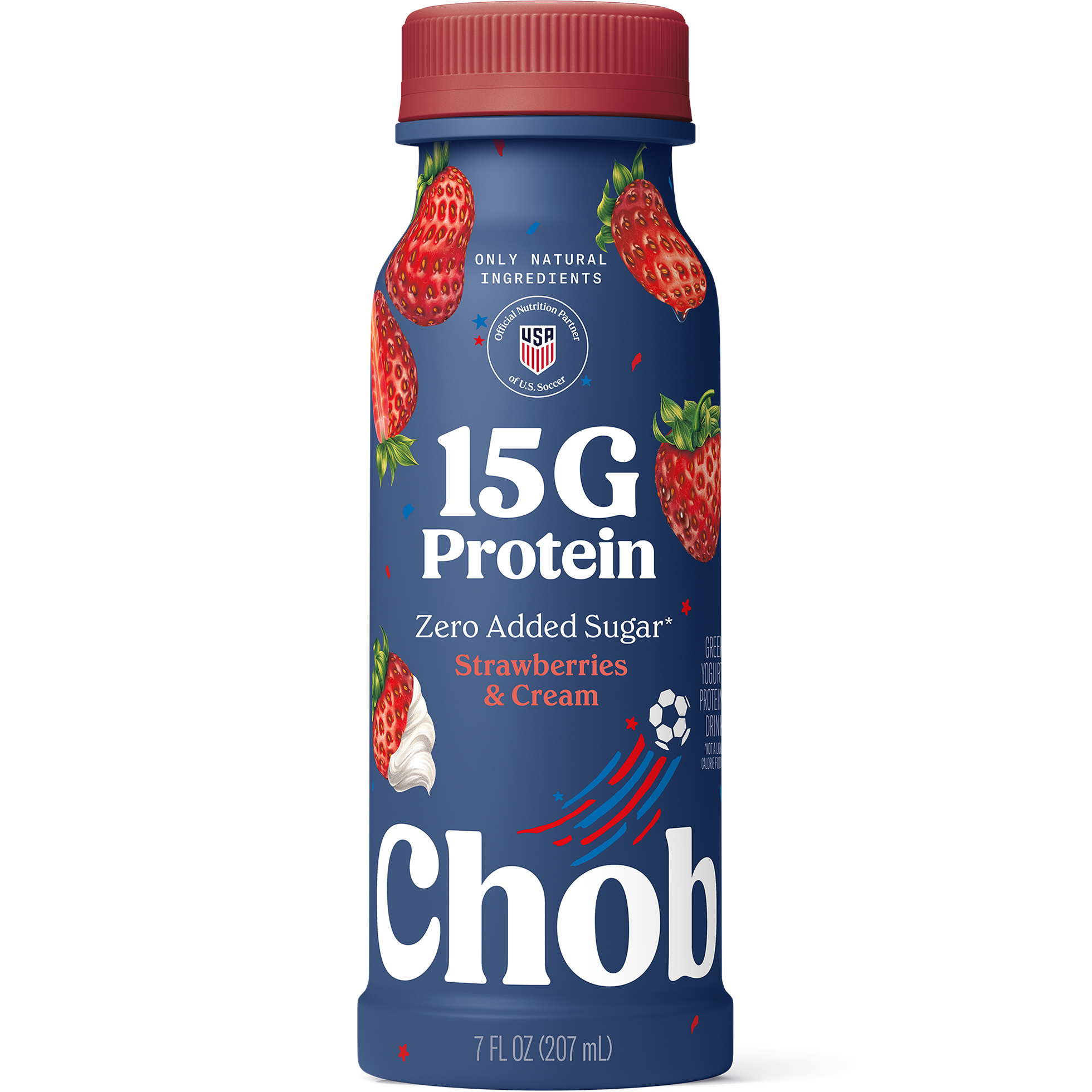 Strawberries & Cream - Chobani 15G High Protein Greek Yogurt Drink