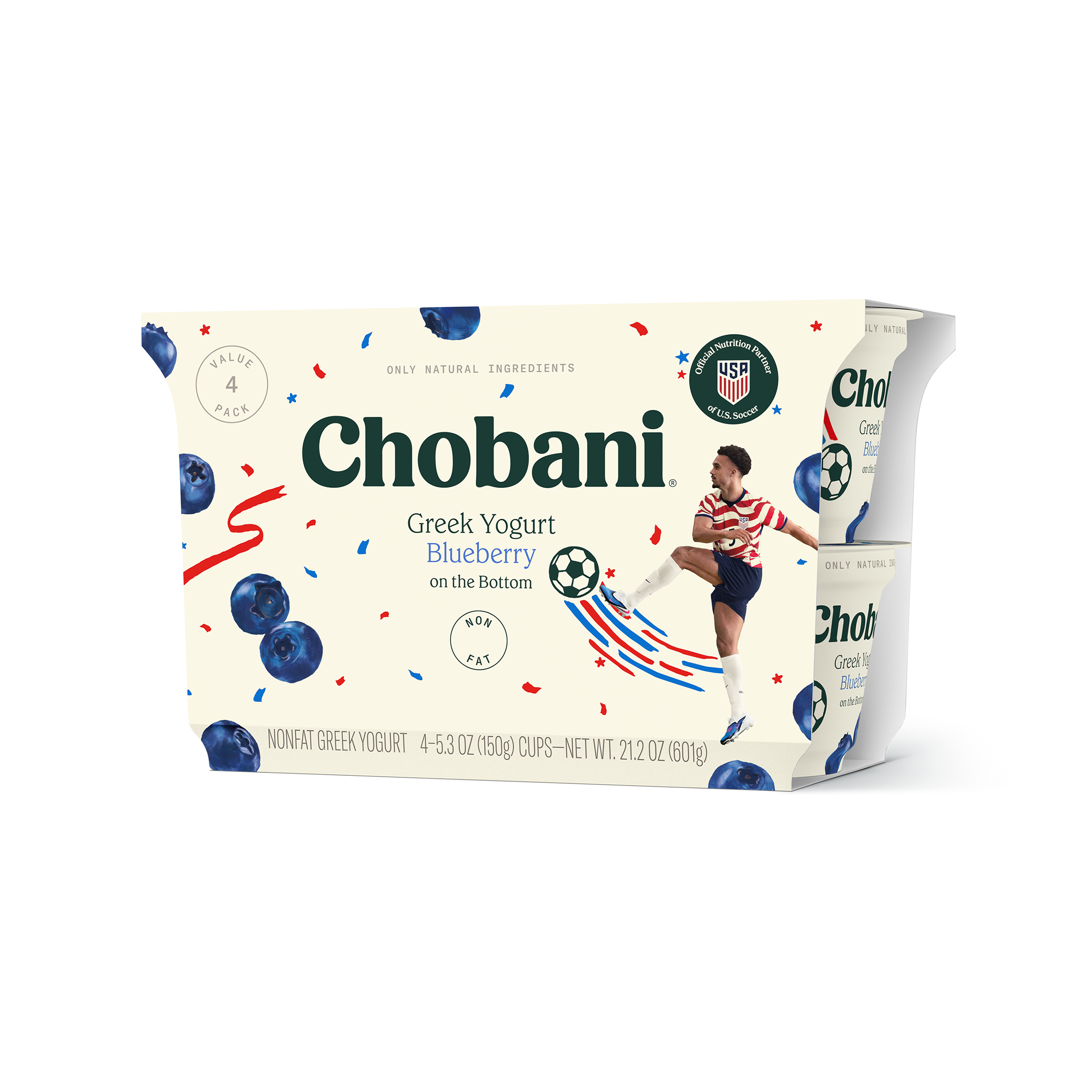 Blueberry 4 Pack - Chobani Greek Yogurt