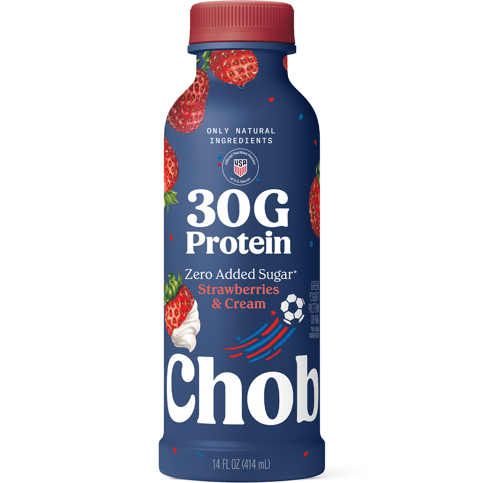 Strawberries & Cream - Chobani 30G High Protein Greek Yogurt Drink