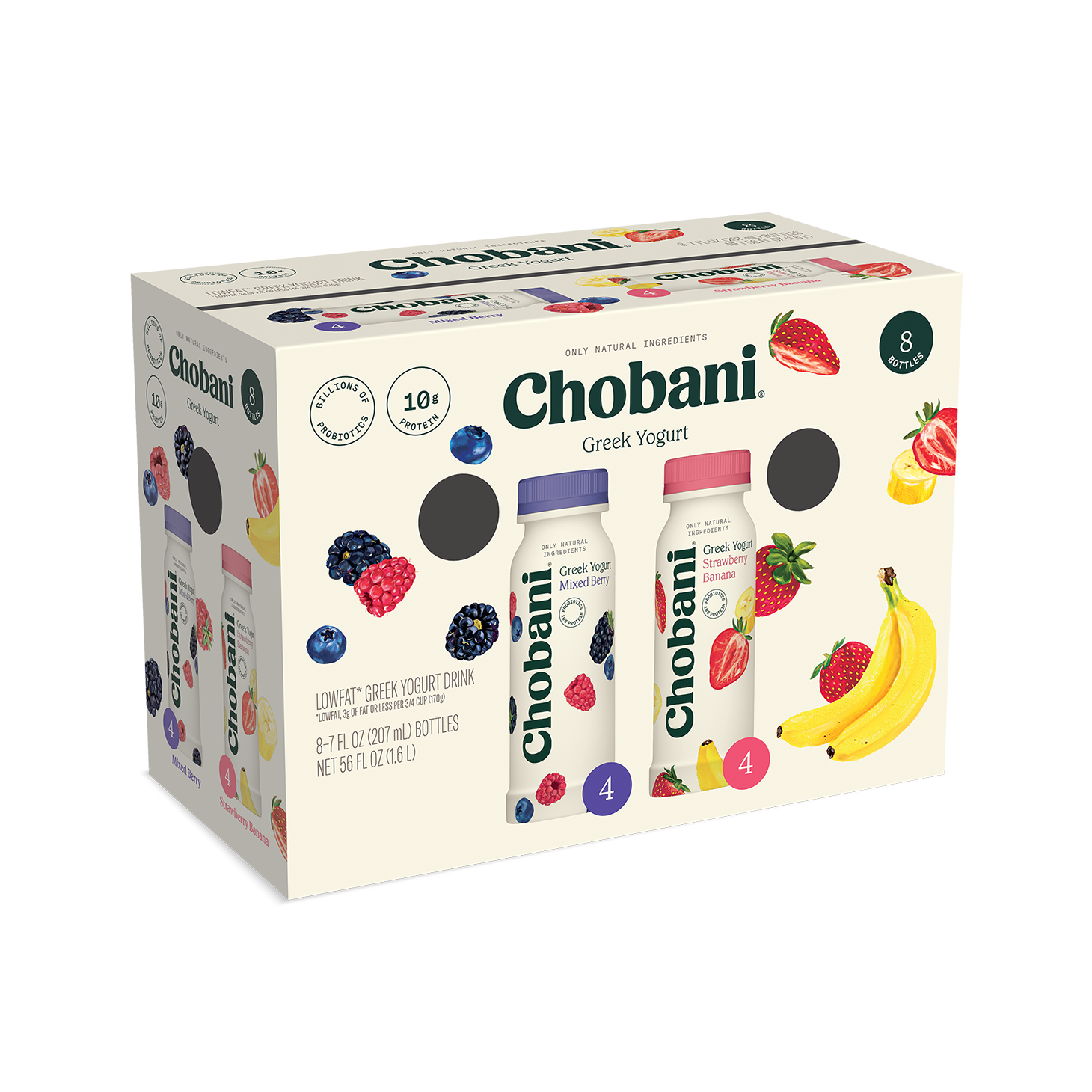 Lowfat Greek Yogurt Drink Family Variety Pack - Chobani Greek Yogurt Drinks