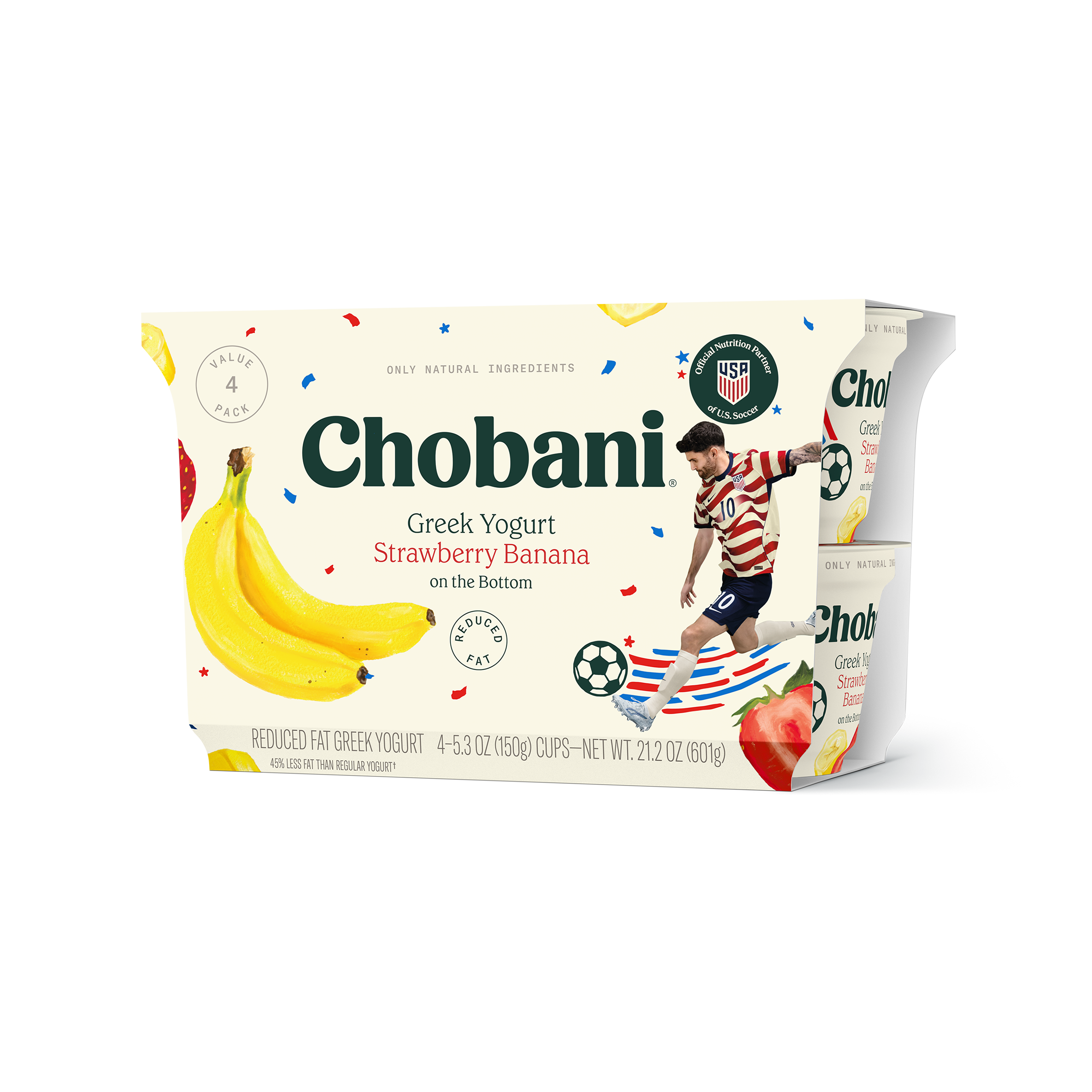 Strawberry Banana 4 Pack - Chobani Greek Yogurt