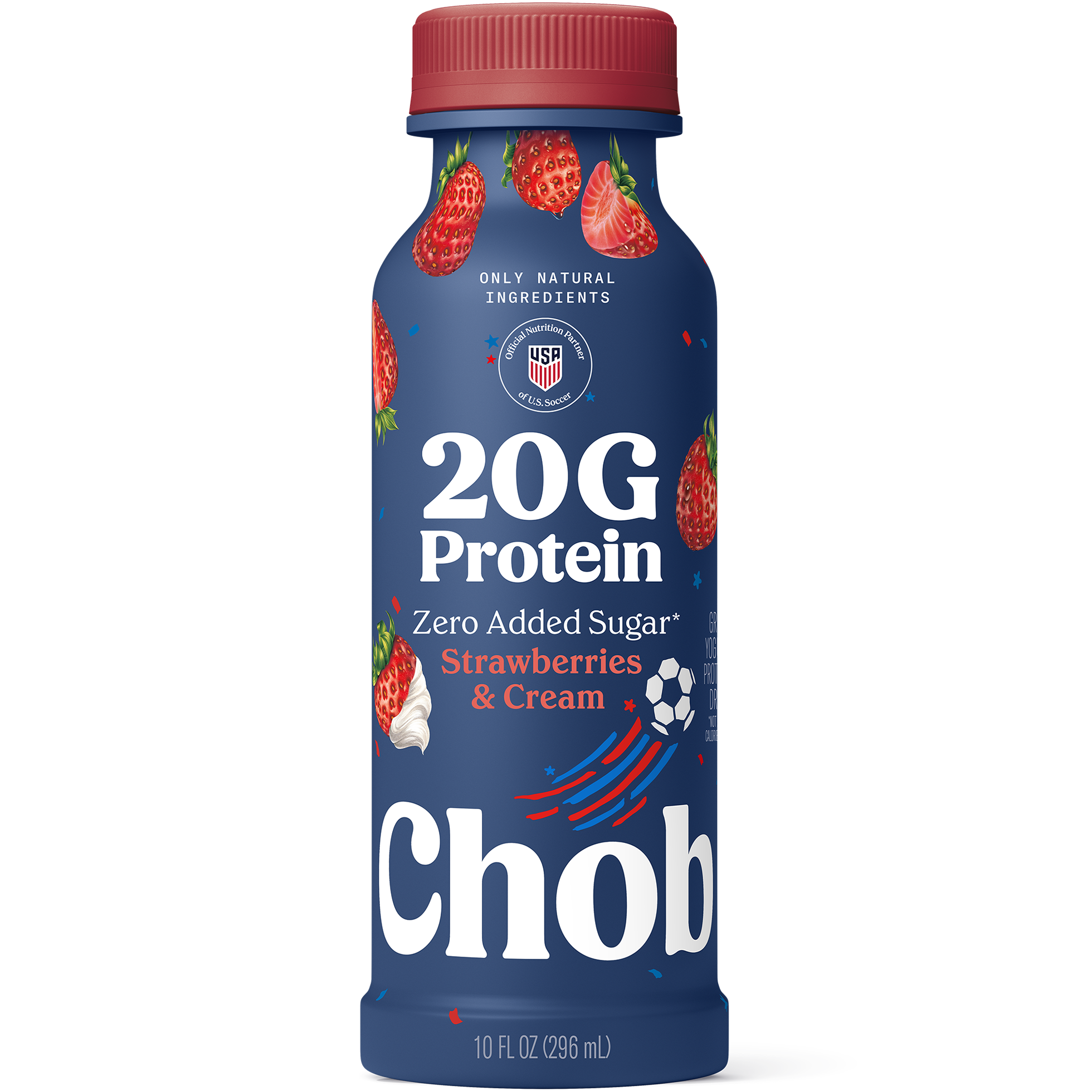 Strawberries & Cream - Chobani 20G High Protein Greek Yogurt Drink