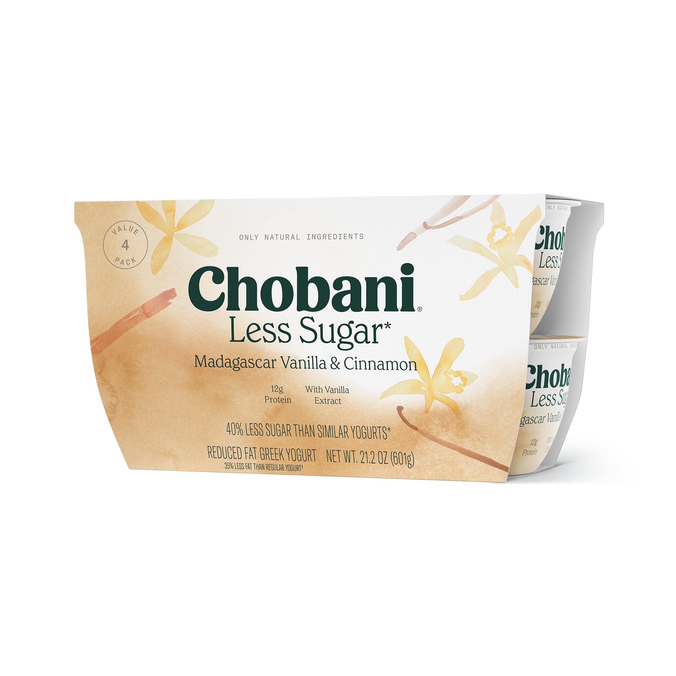 Madagascar Vanilla And Cinnamon 32 Oz - Chobani Less Sugar*
