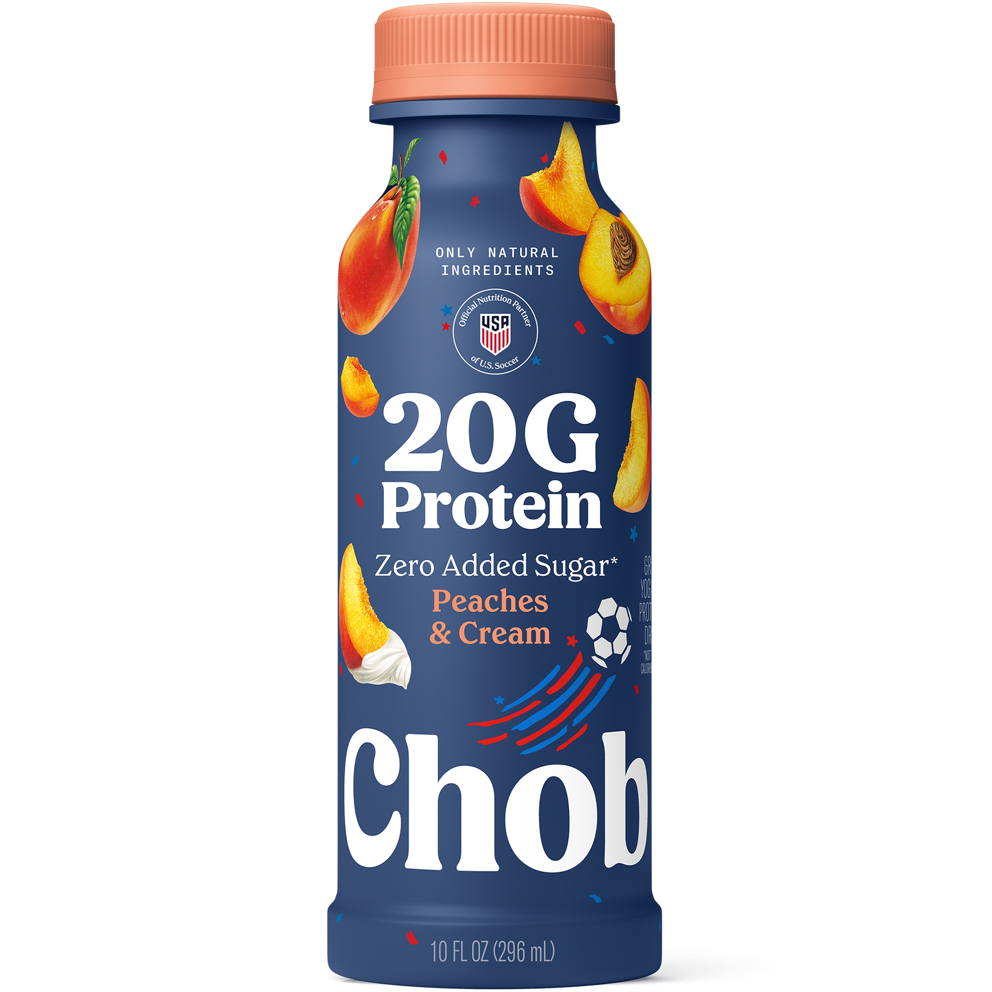 Peaches & Cream - Chobani 20G High Protein Greek Yogurt Drink