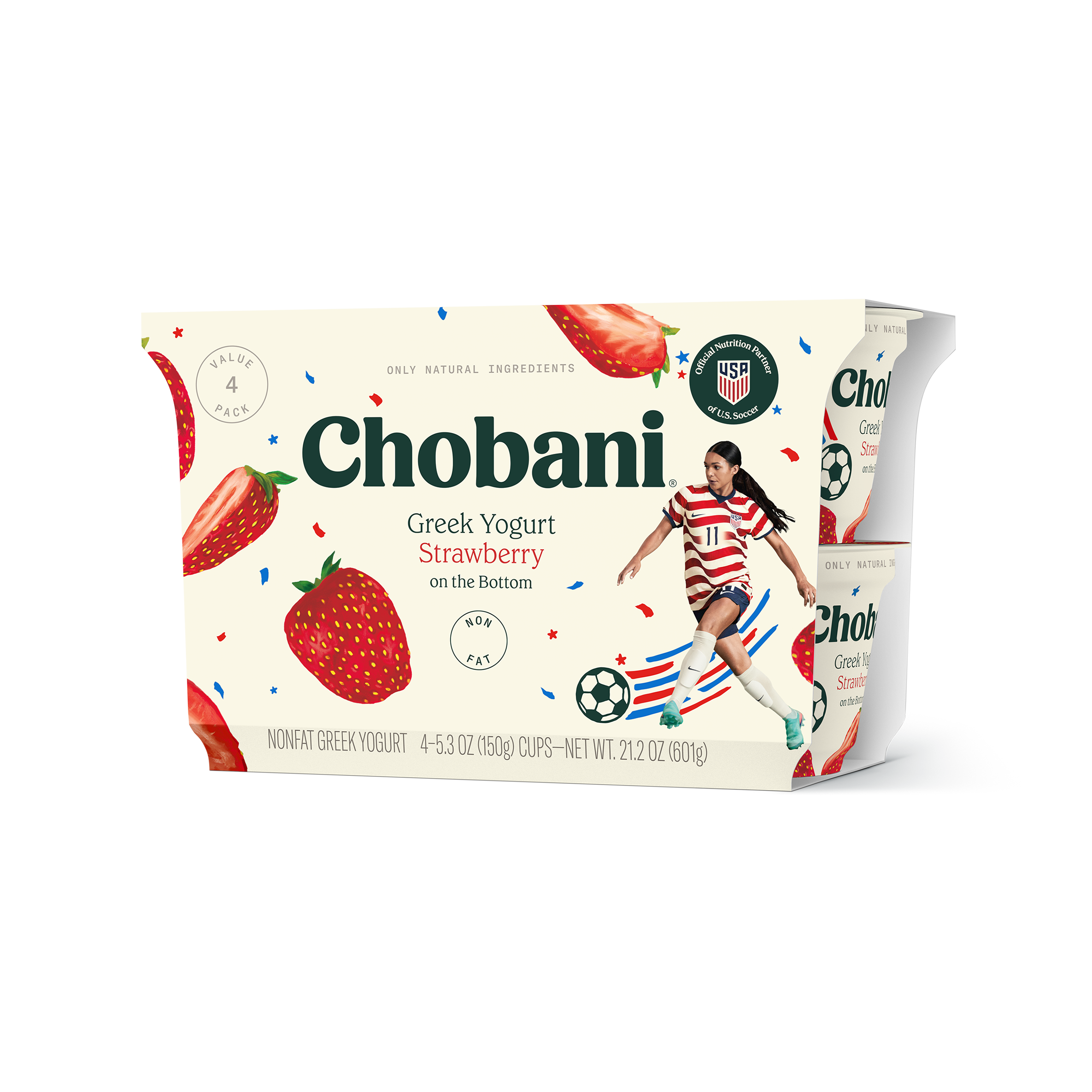 Strawberry 4 Pack - Chobani Greek Yogurt